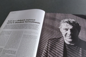 Bilancování Leopolda Bareše, zakladatele a majitele firmy Sipral, pro magazín Stavba Detail - 1