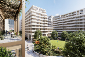 Sipral dodávkou 11 000 m² fasády obytnému bloku B projektu Cherry Park pokračuje ve spoluutváření nového metropolitního centra severovýchodního Londýna. Sipral práce navazuje na blok A, kterému fasádu také dodává. - 4