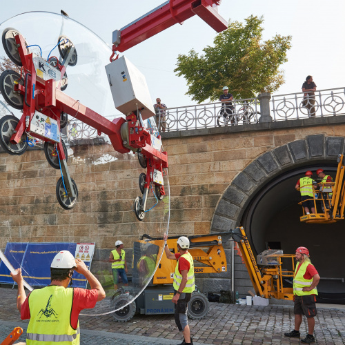 Image: We installed six glazed cubicles at Rašínovo nábřeží