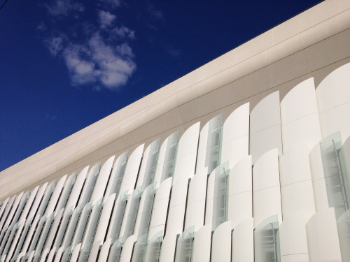 Image: completion of the first stage of glazed shell installation