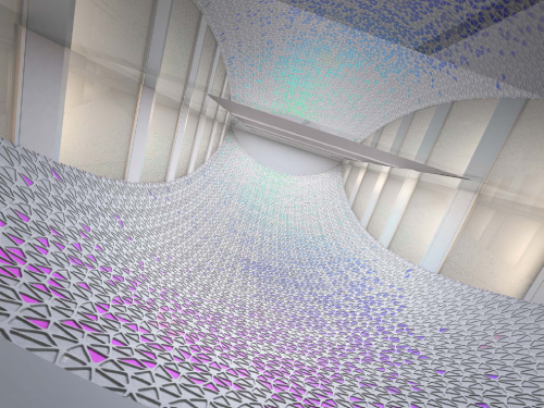 Image: Sipral finished a decorative grille for Printemps Haussmann