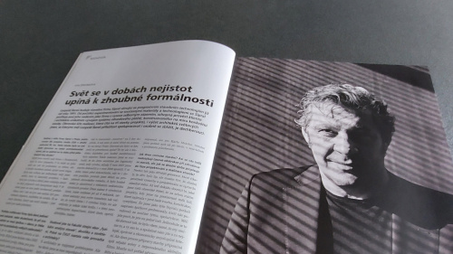 Image: Leopold Bareš, founder and owner of Sipral, looks back at the company’s history in the Stavba Detail magazine