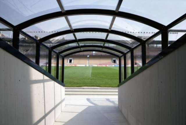 Západní tribuna stadionu Sparta